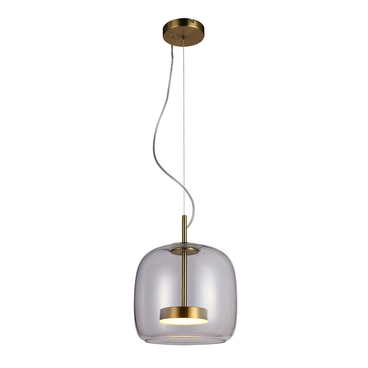 Lampa wisząca CASTE LED 10W Ciepła biel 850lm złota wym: 120 x 26 x 26 cm Italux
