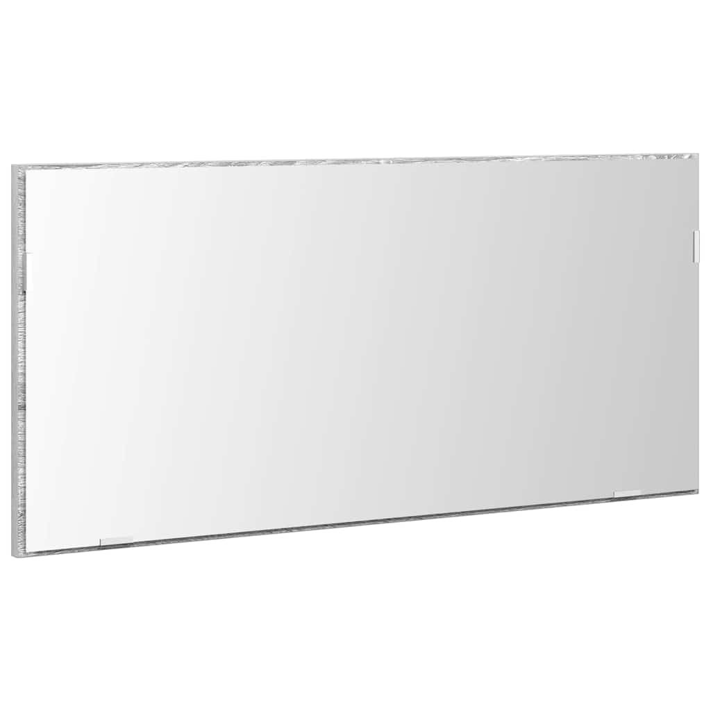 Lustro Ze LED Lights Z lustrem Wysoki szary sonoma 80 x 37 cm