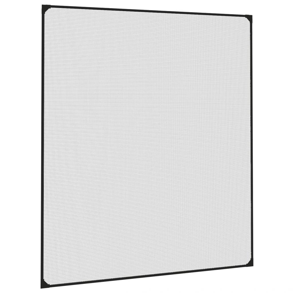Magnetyczna moskitiera okienna antracytowo-szara 130x150 cm