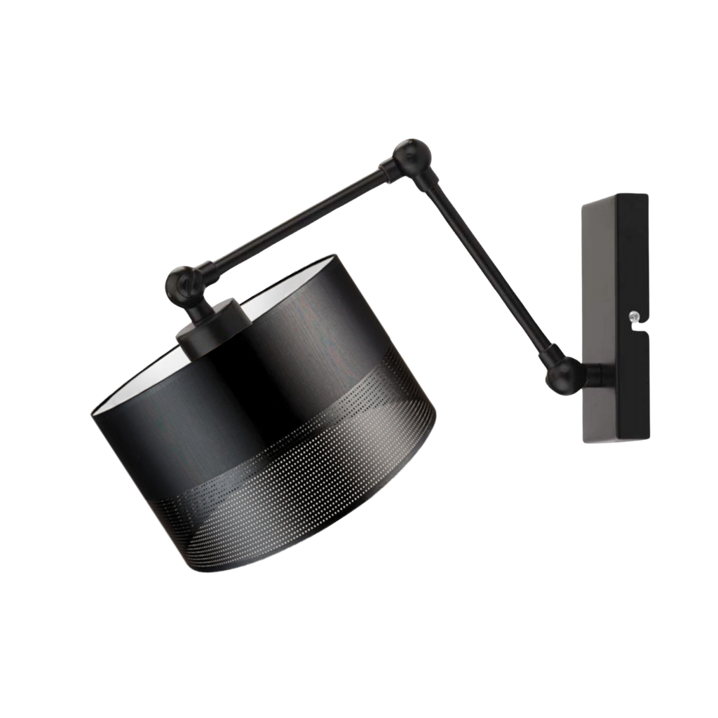 Kinkiet przegubowy lampa ścienna lampa na ścianę regulowany z abażurem walec SOUL