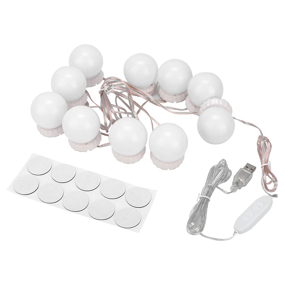Żarówki LED do lustra do makijażu, lampka stołowa z kablem USB do lustra toaletowego
