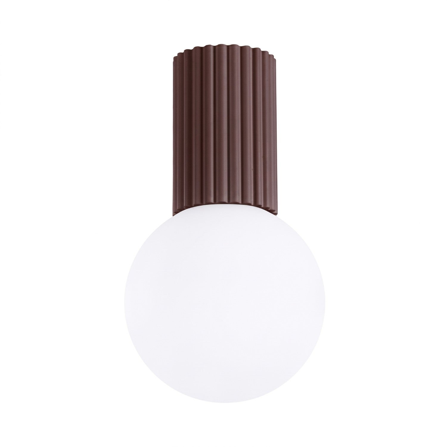 Sollux Halo Lampa sufitowa Globe brązowa IP44 1x G9