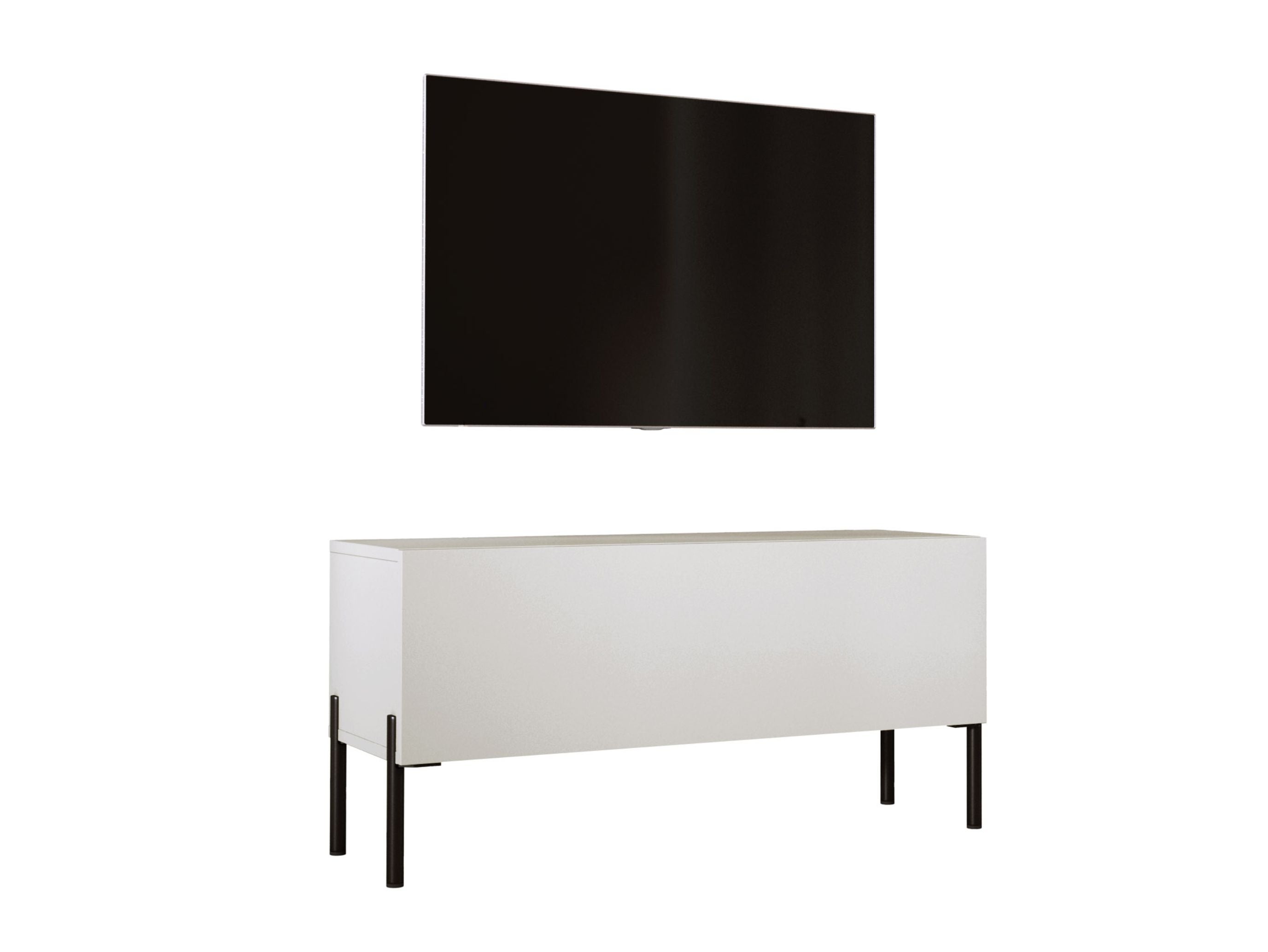 Szafka RTV: Kaszmir, czarne nogi, 100 x 52 x 32 cm