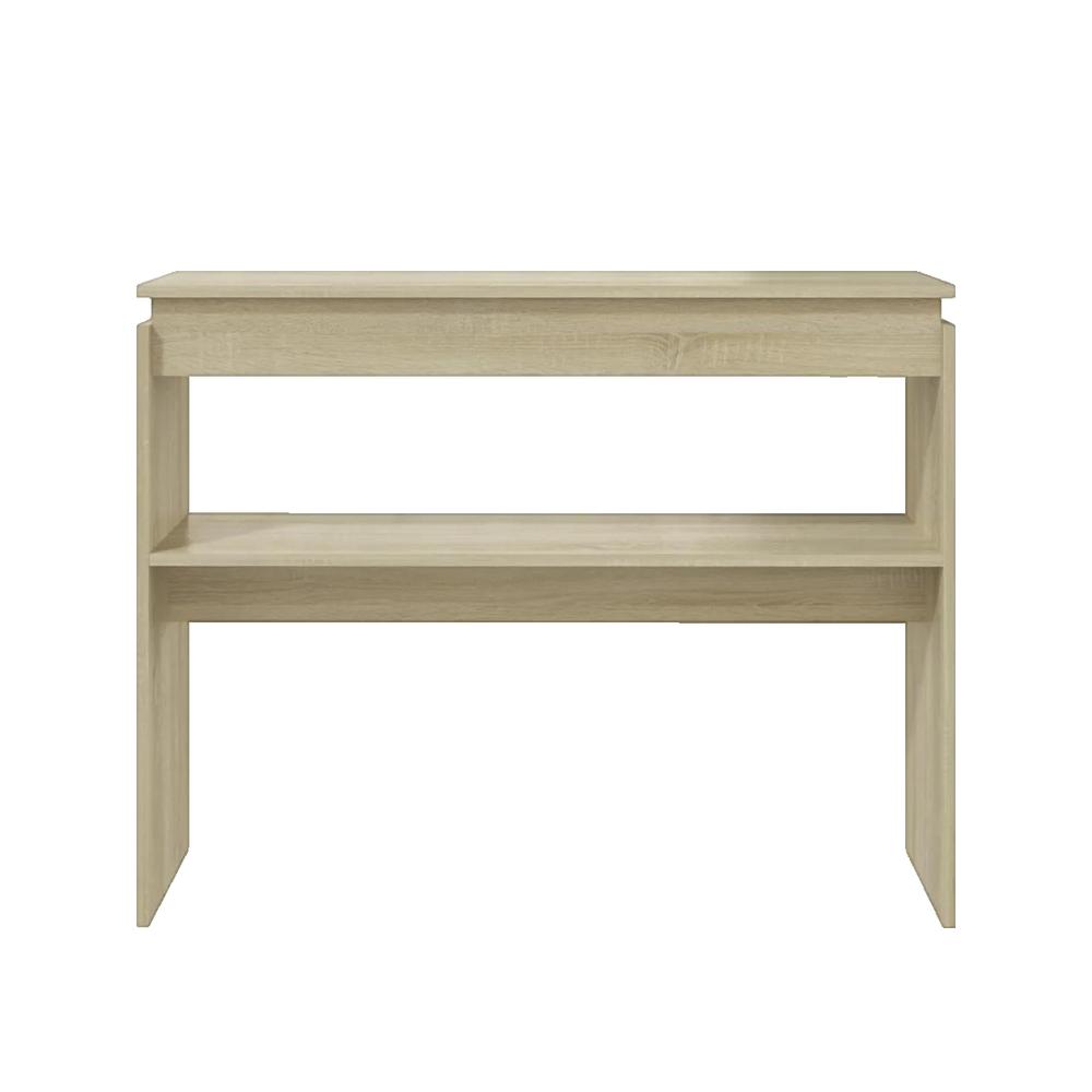 Stolik konsolowy vidaXL z drewna inżynieryjnego 102x30x80 cm odporny i funkcjonalny