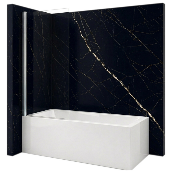 SILLA Parawan nawannowy ASTON 1-skrzydłowy 50x150 cm Fix Chrom