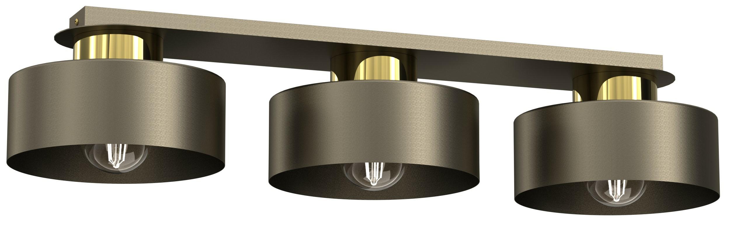 Lampa wisząca Marti tytanowy złoto-złoty połysk 3xE27x15W metal wym:14x68x20,5cm IP20 Luminex