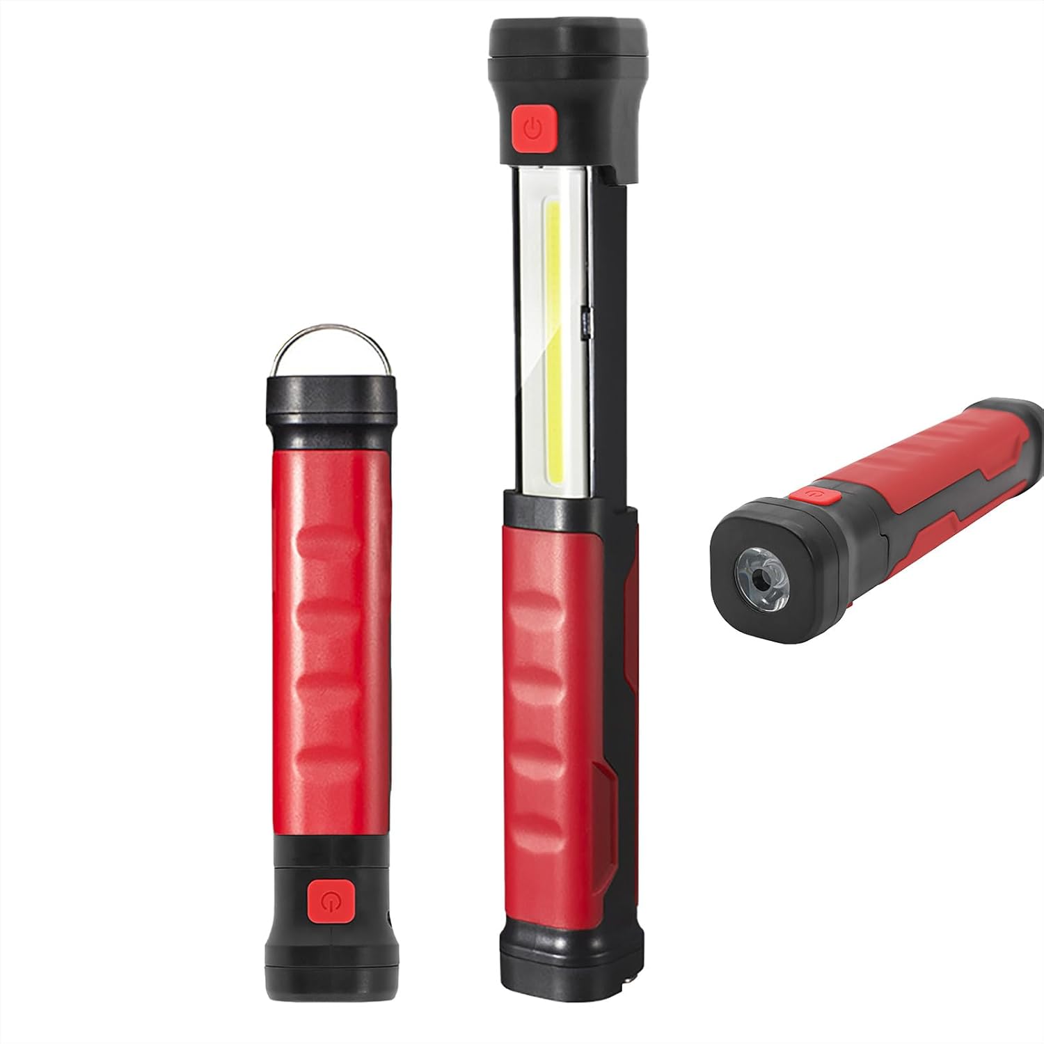 Lampa robocza LED 2 w 1, wysuwana lampa z magnesem, lampa inspekcyjna COB z akumulatorem 2000 mAh, lampa kieszonkowa do garażu, warsztatu, kempingu