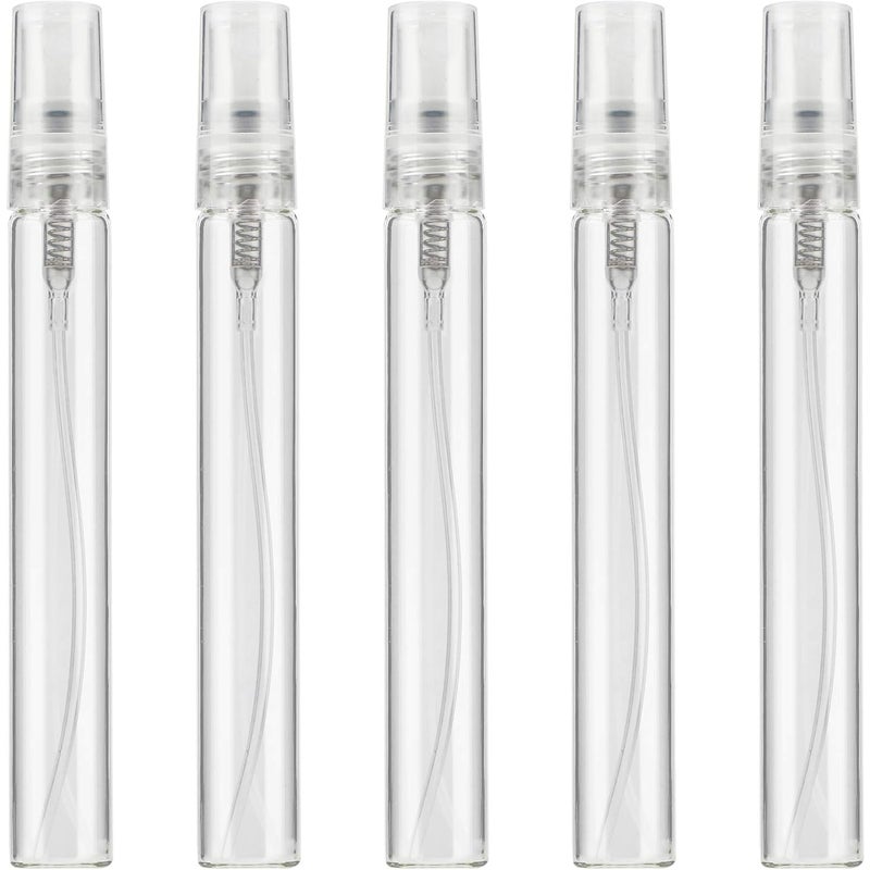 sztuk 10 ml butelki z rozpylaczem do perfum Grass, przezroczyste, napełnialne, małe, puste pojemniki na płyn do delikatnej mgiełki olejków eterycznych