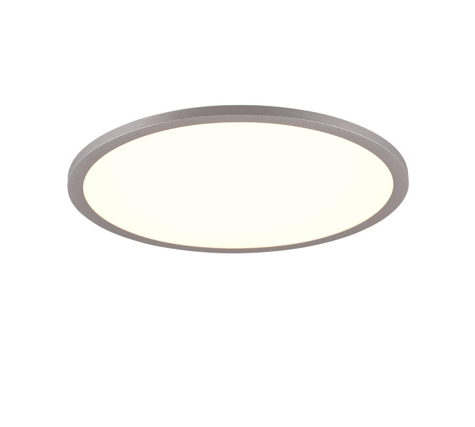 Plafon z pilotem 40 cm LED 20W srebrny okrągły YUMA Trio