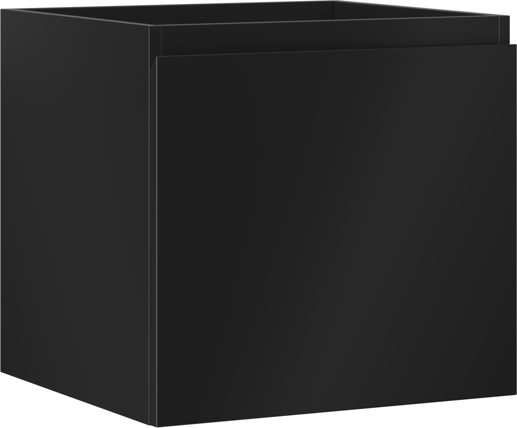Mexen Orio szafka łazienkowa podumywalkowa 50 cm, 1 szuflada, czarna mat - 91A10-05047-1-BF71