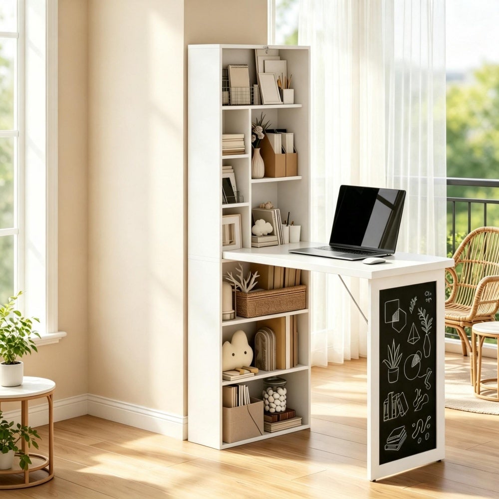 Nowoczesne wielofunkcyjne biurko ścienne do home office, stół roboczy oszczędzający miejsce, 1 sztuka
