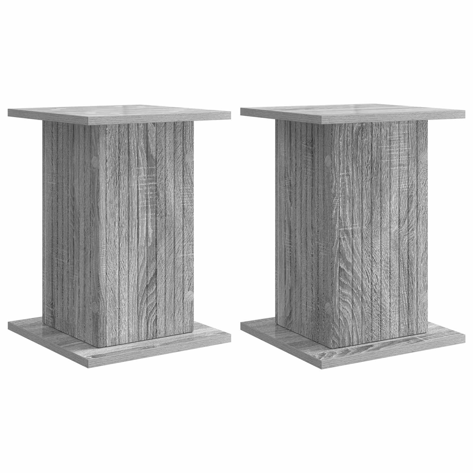 2x Stojak na Rośliny 43 cm Szary Sonoma do Salonu