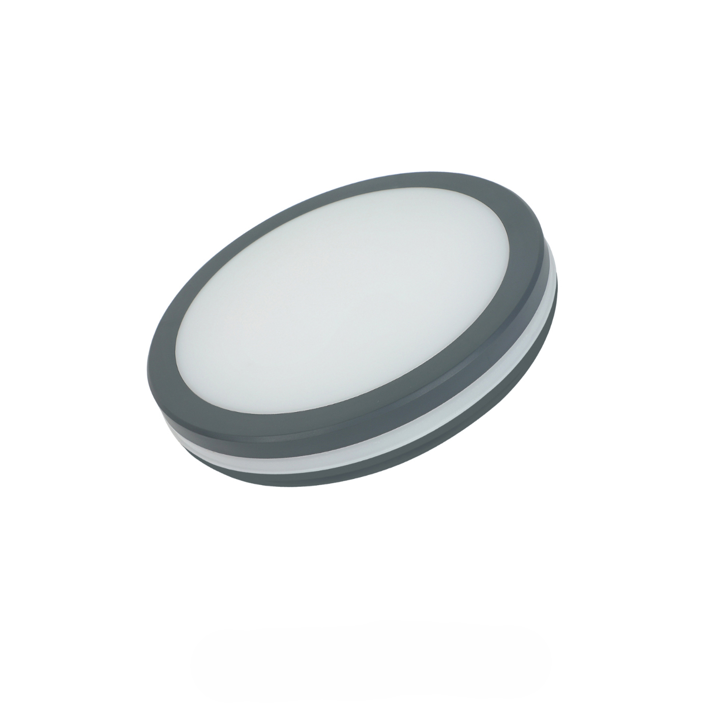 Alcapower Plafoniera LED Okrągła 15W IP54 IK08 CCT 3000K-4000K-6500K 1500lm Szara, Kompaktowy Design i Wysoka Efektywność Energetyczna