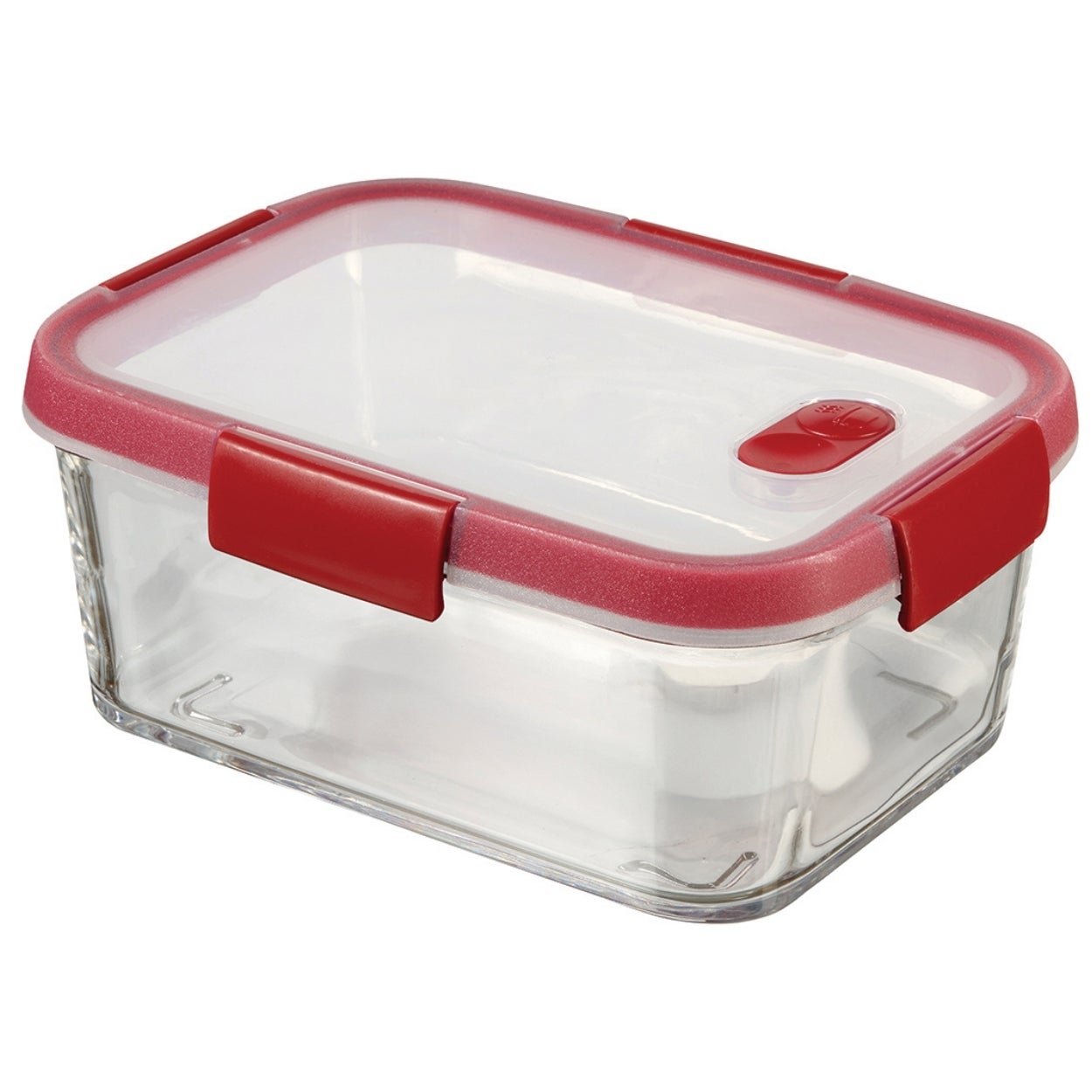 Pojemnik szklany CURVER SMART COOK czerwony 1,1 l 20,3x15,4x8,3 cm 1 szt.