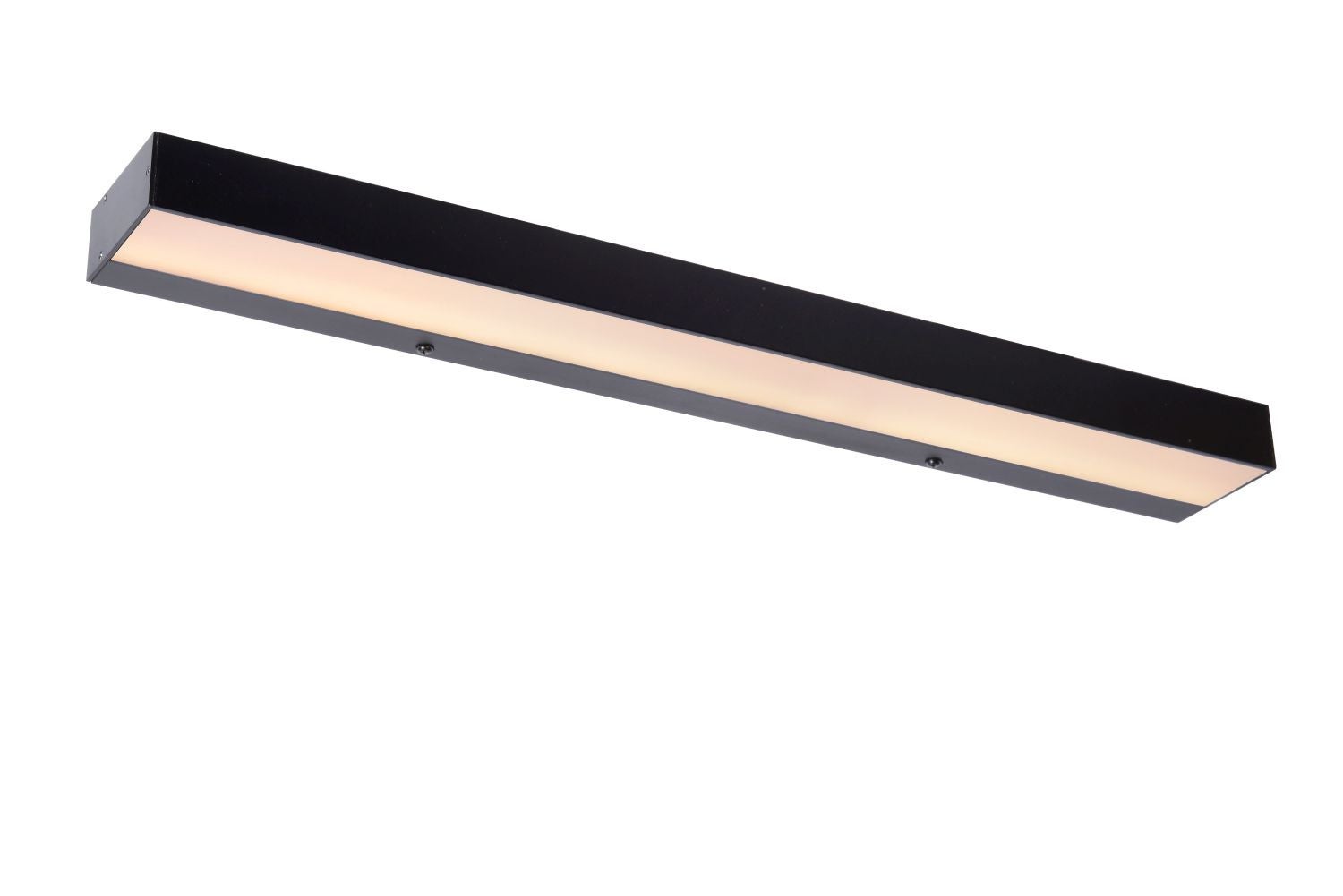 Kinkiet LED łazienkowy ALEXA czarno-biały 8W Ciepła biel 800lm metal wym:3,6x60x8cm IP44 Lucide