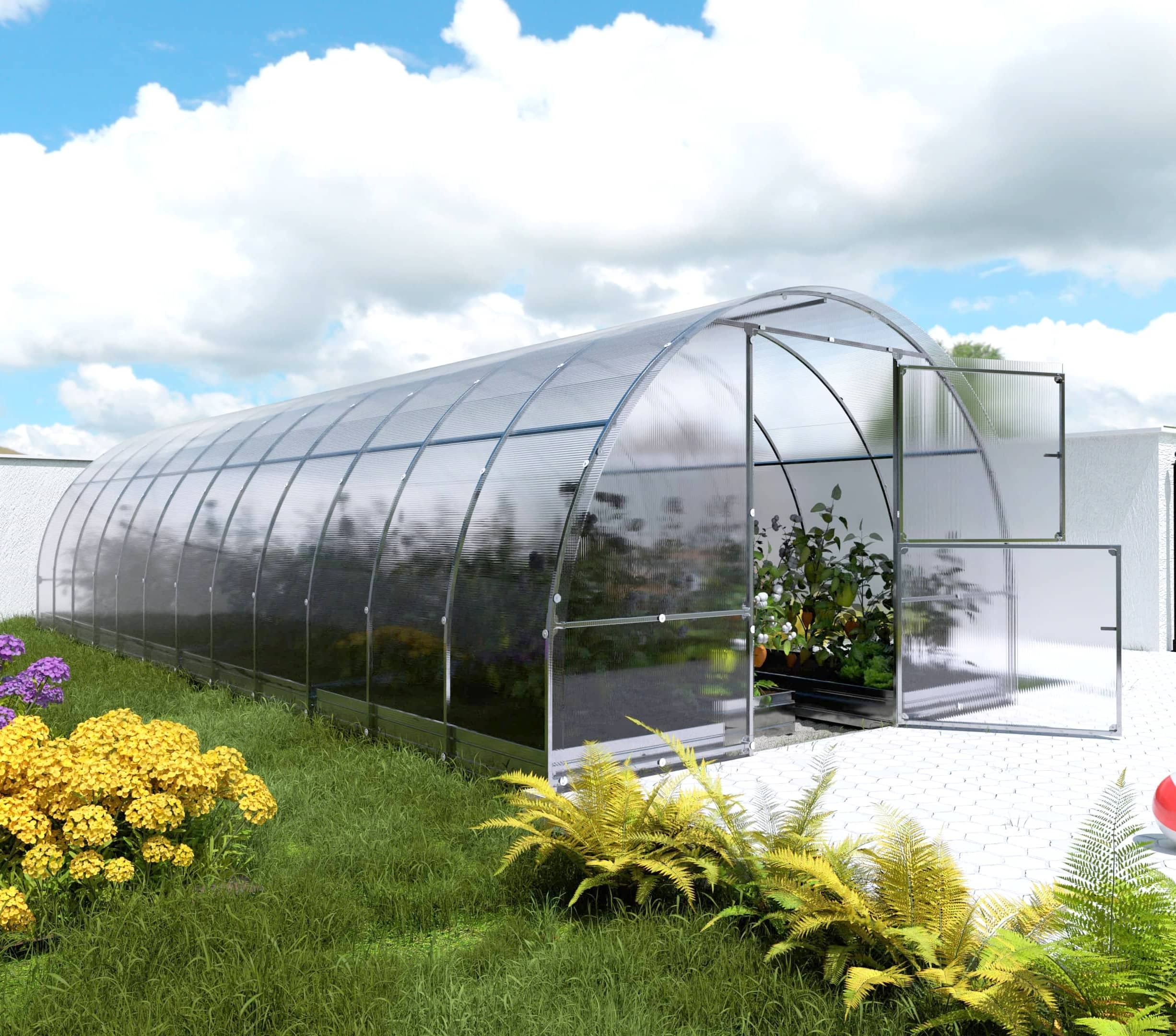 Szklarnia KLASIKA EASY 3 x 8 m (24 m²), 4 mm z powłoką z poliwęglanu 1szt.
