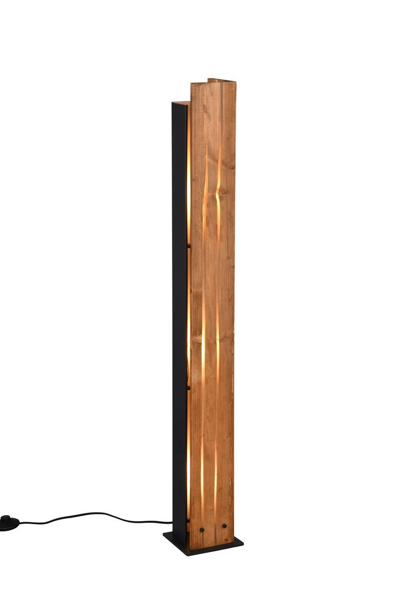 Lampa podłogowa stojąca Karuni brązowo-czarna 3xE27x10W wym: 121 x 16 x 16 cm metal Trio