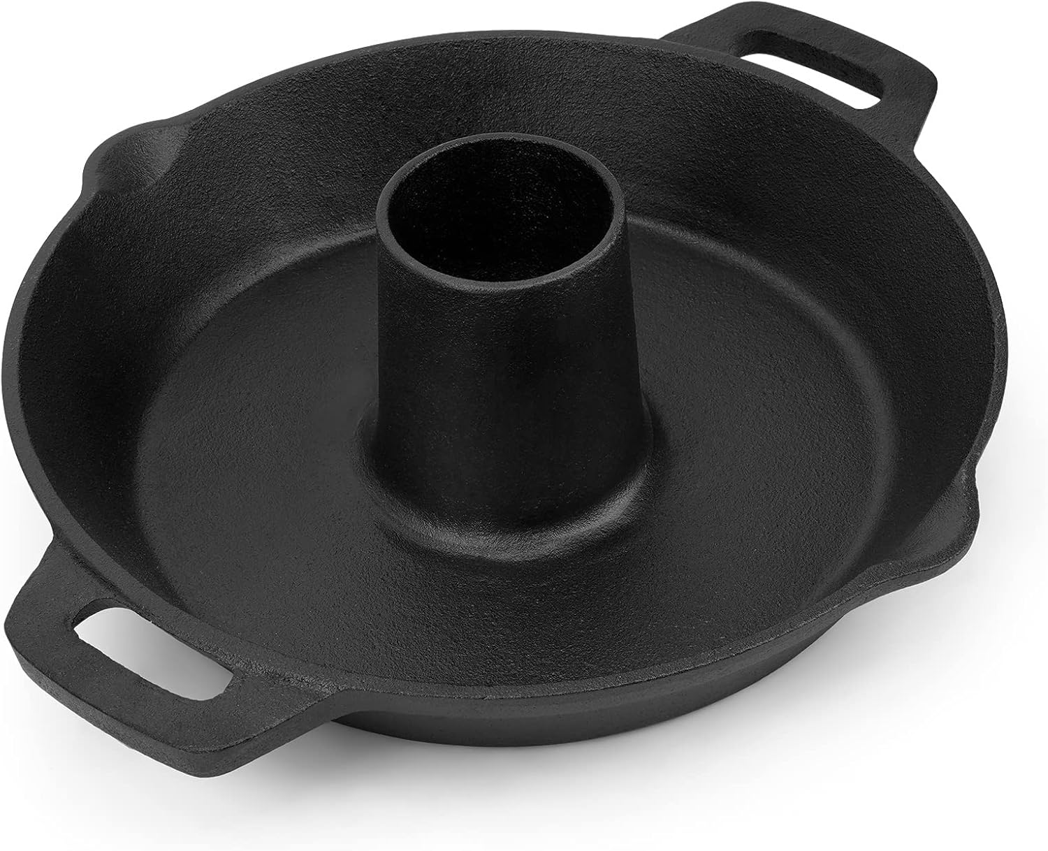 Żeliwny ruszt do pieczenia kurczaka na grilla | Naczynie do zapiekania kurczaka na grilla Ø 28 cm, akcesoria do Weber i Kamado