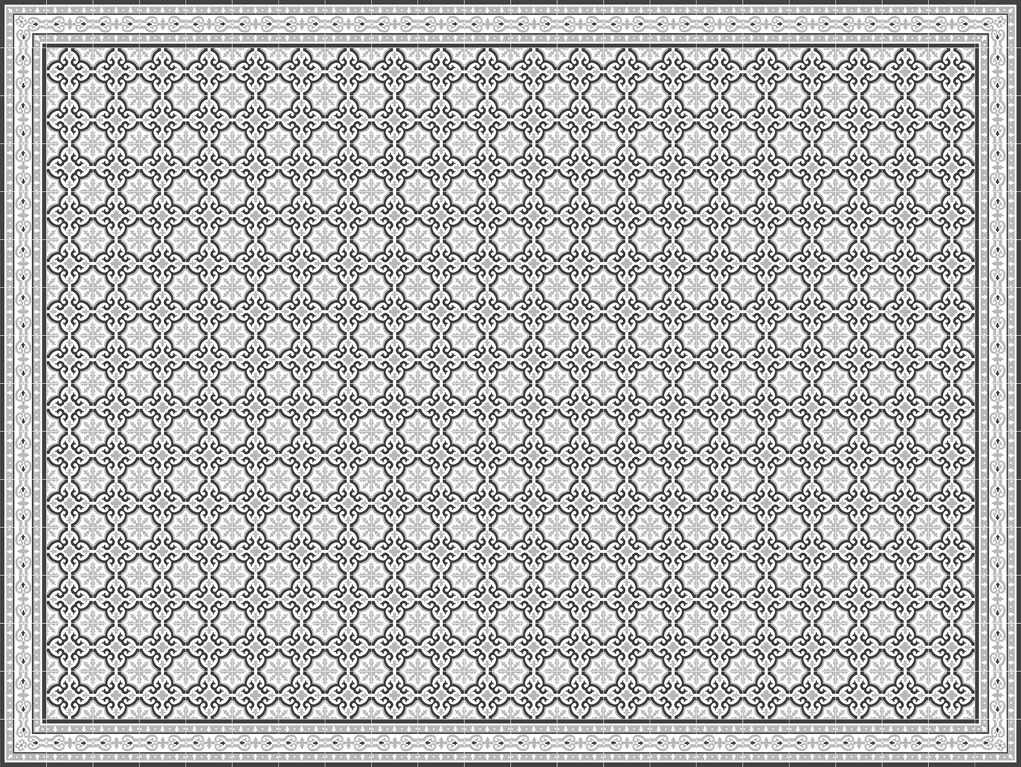 Dywan winylowy Colette 200x266 cm - antypoślizgowy dywan PVC do kuchni lub salonu, zmywalny, wodoodporny styl