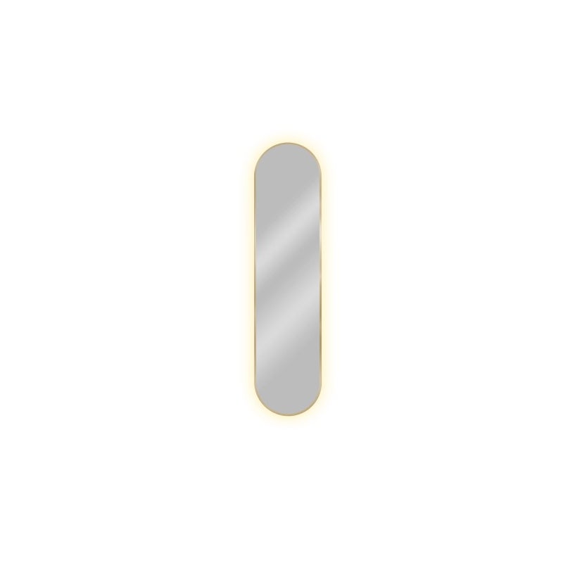 Lustro Tiny Border Pastille 80x40 ramka złota barwa światła ciepła