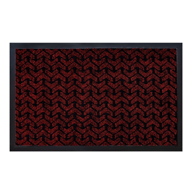 Wycieraczka antypoślizgowa DUNLOP 3353 czerwony - wewnętrzna, zewnętrzna na gumie 50x80 cm