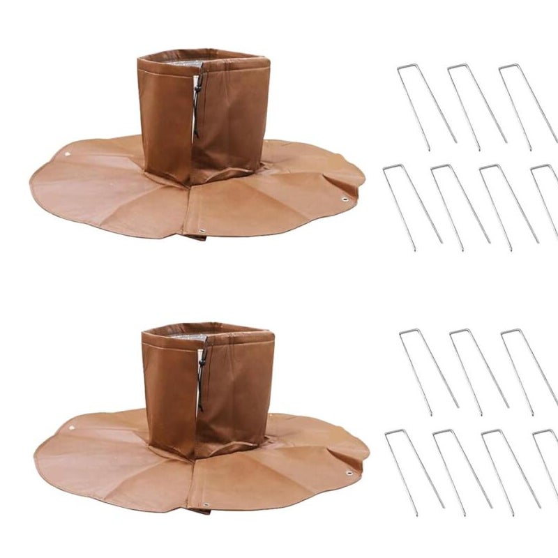 Zestaw 2 szt. Ø 100 cm Ochrona zimowa korzeni palmowych, ochrona korzeni palmowych, ochrona przed zimnem dla