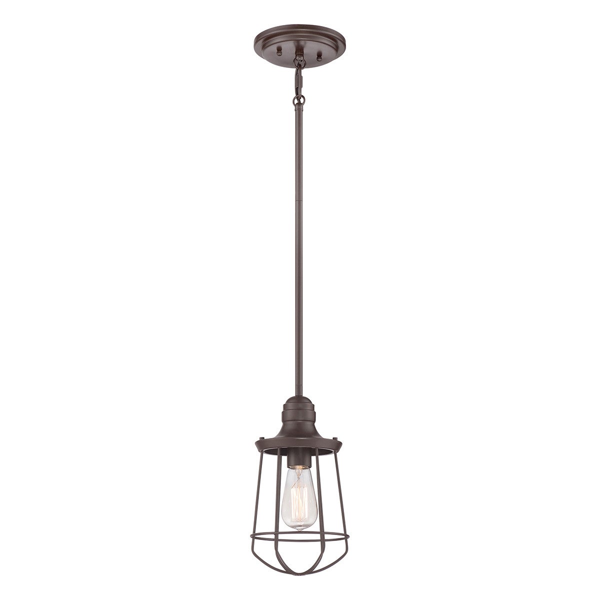 Suspension Marine, bronze et verre, mini
