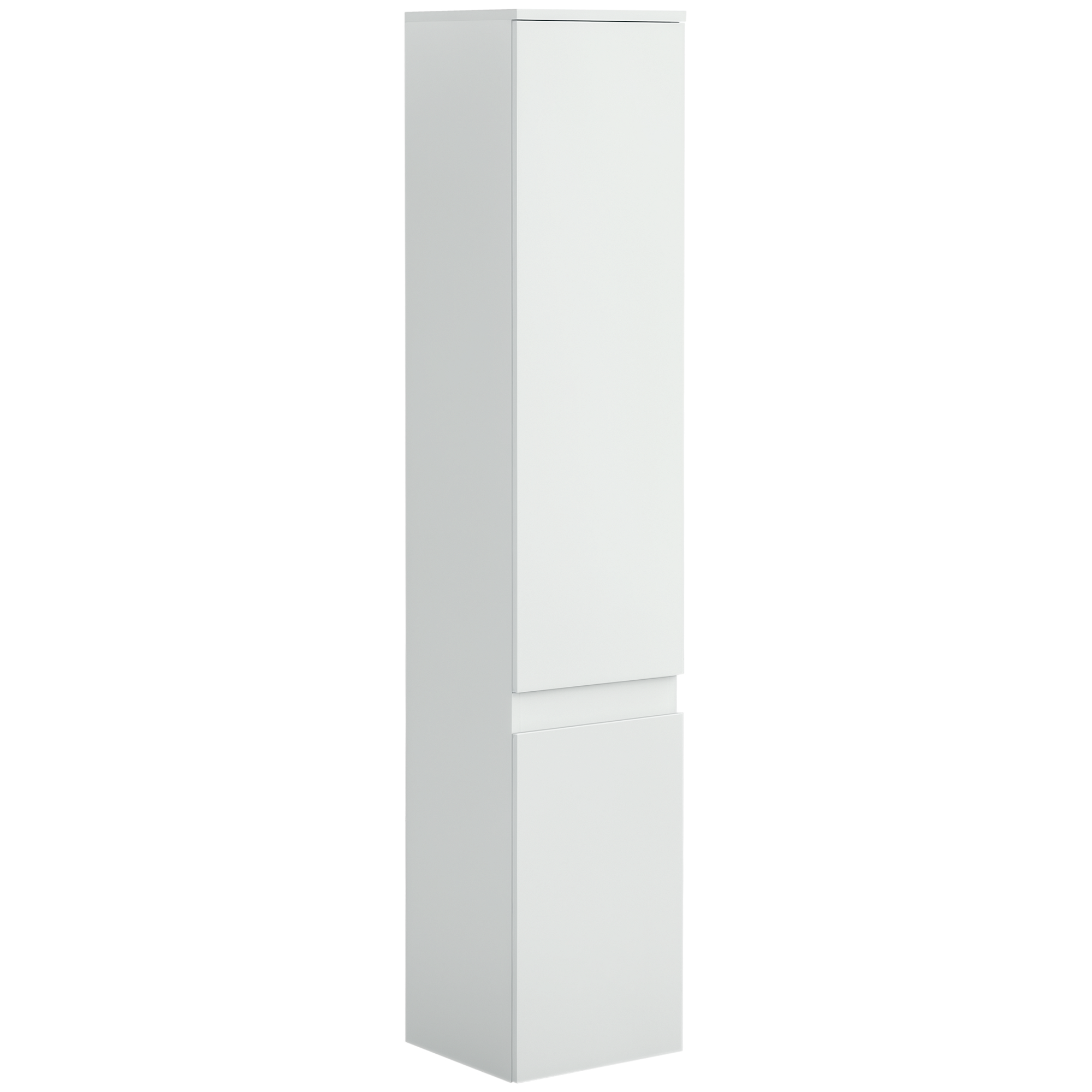 Meble łazienkowe w formie kolumny, 2 szafki, 3 regulowane półki, styl nowoczesny, 30 x 28 x 152,5 cm, kolor biały