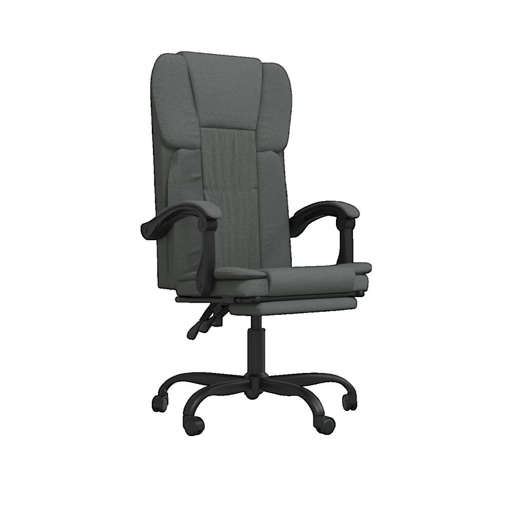 Krzesło biurowe vidaXL design minimalista wytrzymała tkanina szary