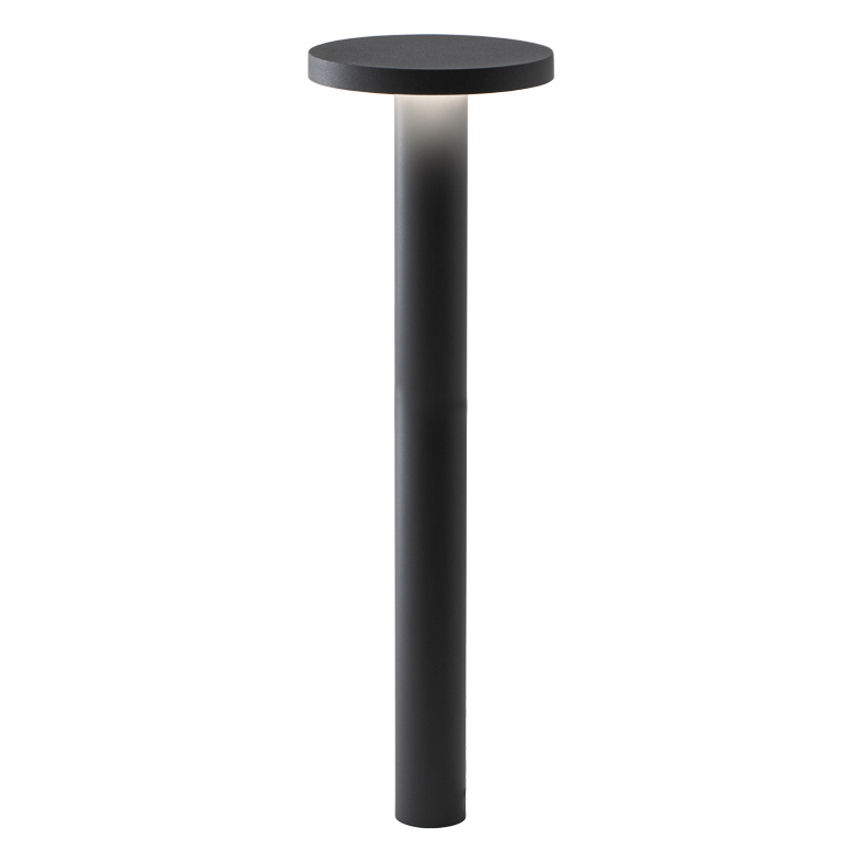 TIBERIO - Lampa gruntowa LED 10W 4000K IP65 - Antracytowy słupek ogrodowy - Wysokość 75 cm - Kąt wiązki 82° - Nowoczesny design Rossini Group
