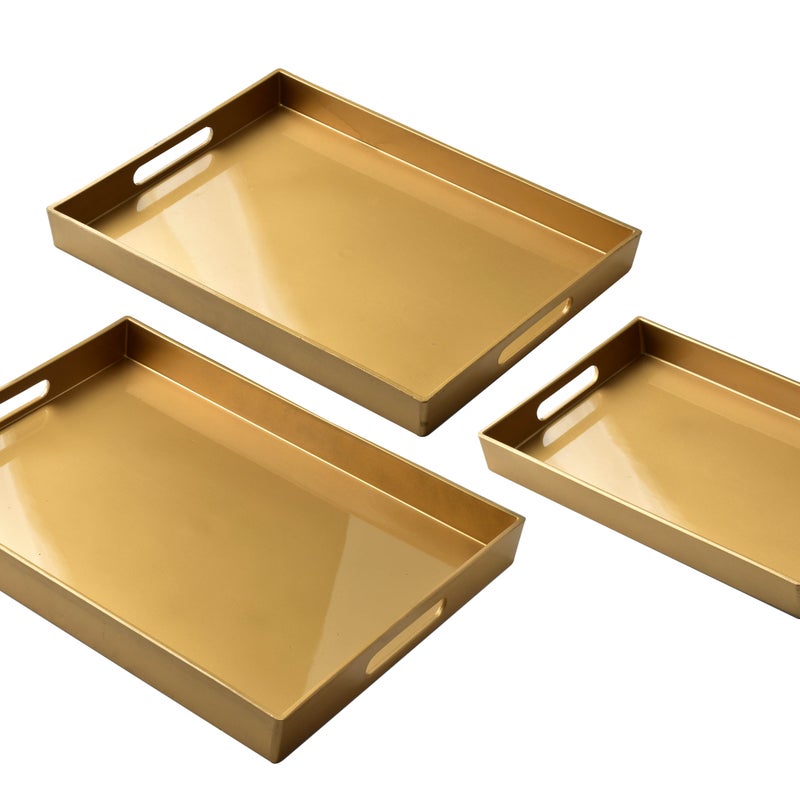 blanche gold komplet 3 tac dekoracyjnych40x30x4cm/35x25x3,5cm/30x20x3,5cm