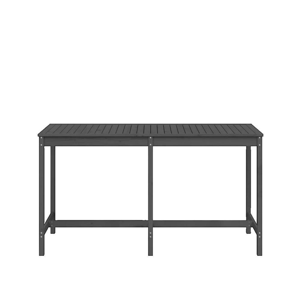 Stół ogrodowy vidaXL z drewna sosnowego szary 203,5x90x110 cm wytrzymały