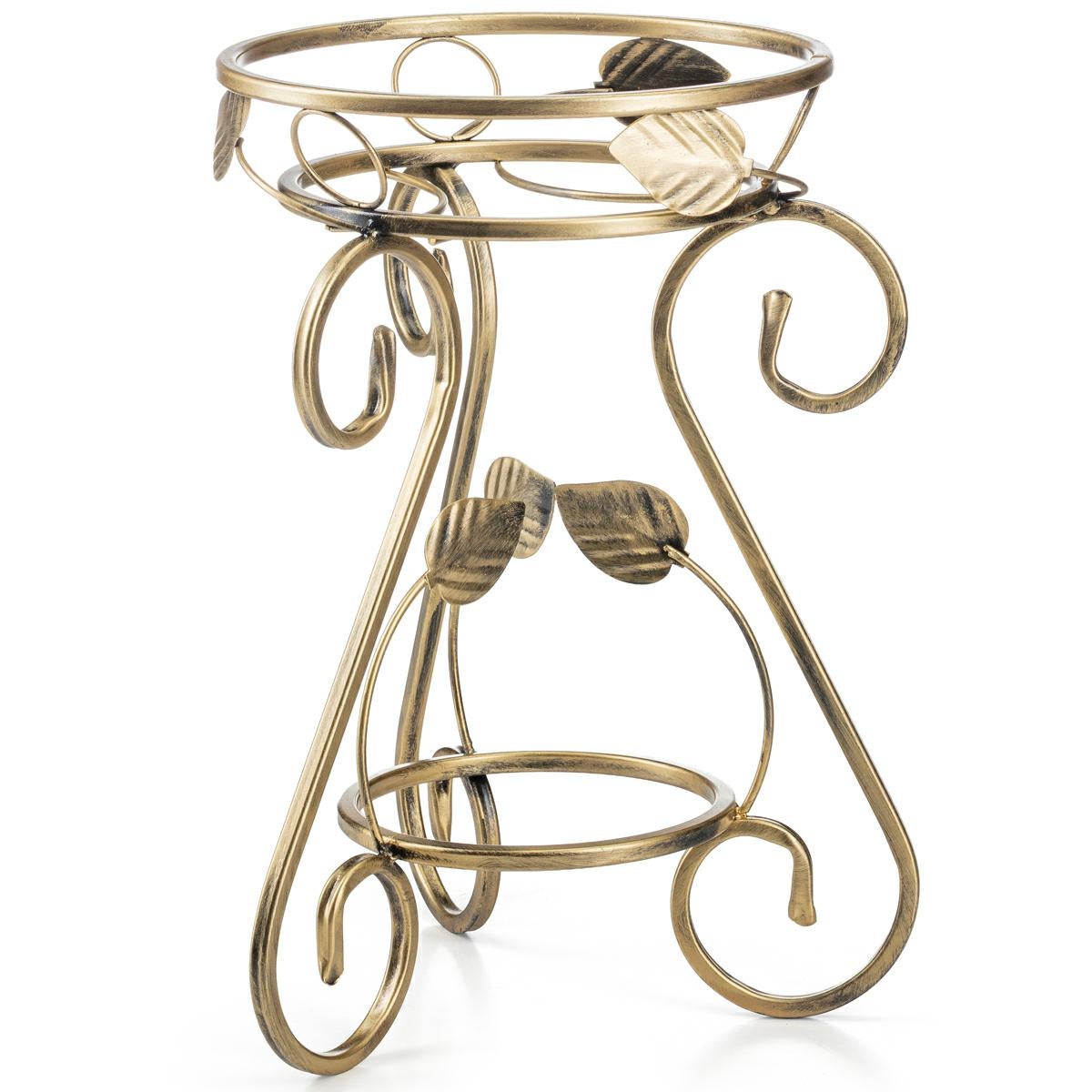 Kwietnik metalowy Dąstal Fiorina złota patyna vintage 45x31x28 cm 1 szt.