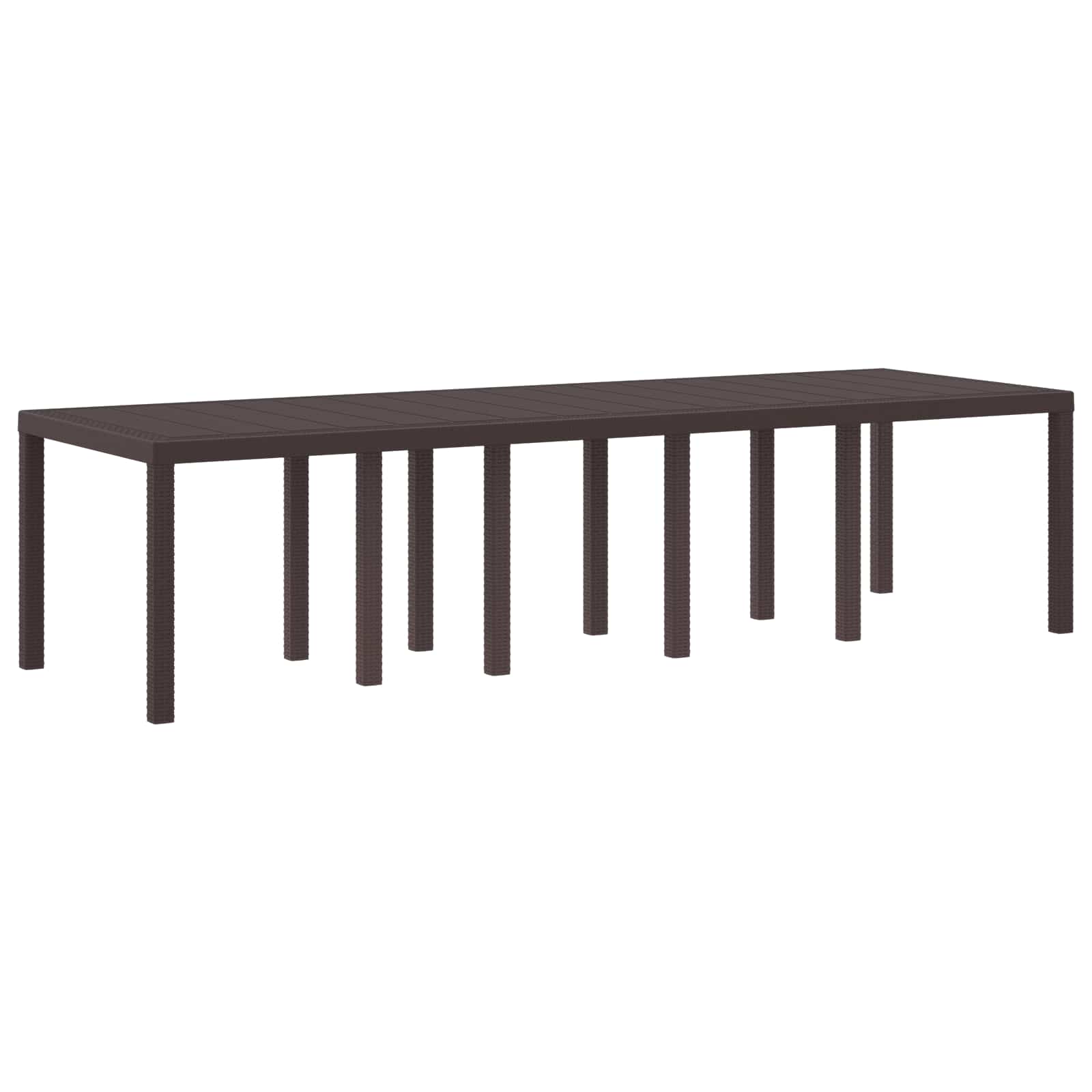 Stół Ogrodowy Brązowy 300 x 100 x 73 cm polirattan vidaXL