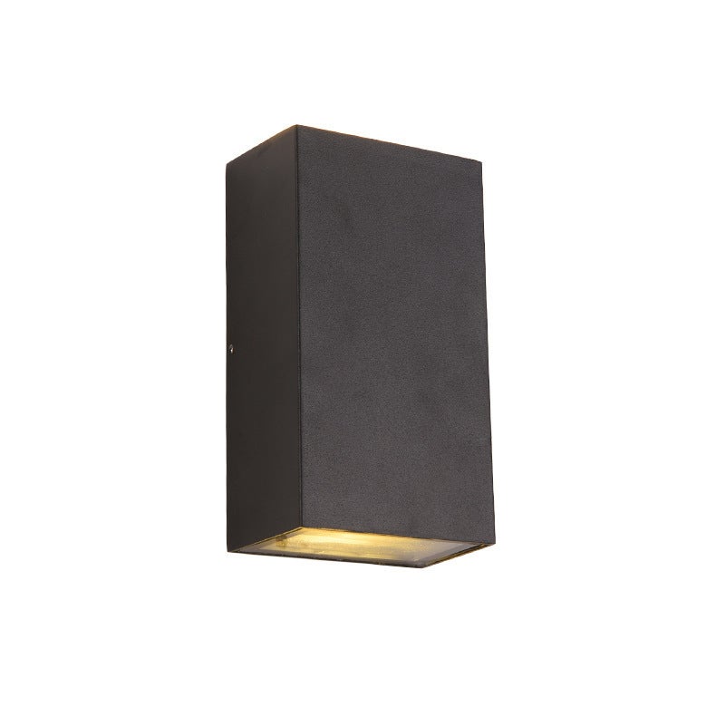 Lampa ścienna w kolorze antracytowym odpowiednia do użytku wewnątrz i na zewnątrz nowoczesna lampa ścienna z aluminium klasa oszczędności energii F