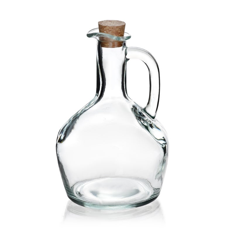 modern kitchen karafka szklana z korkiem 400ml 10x8x15,5cm