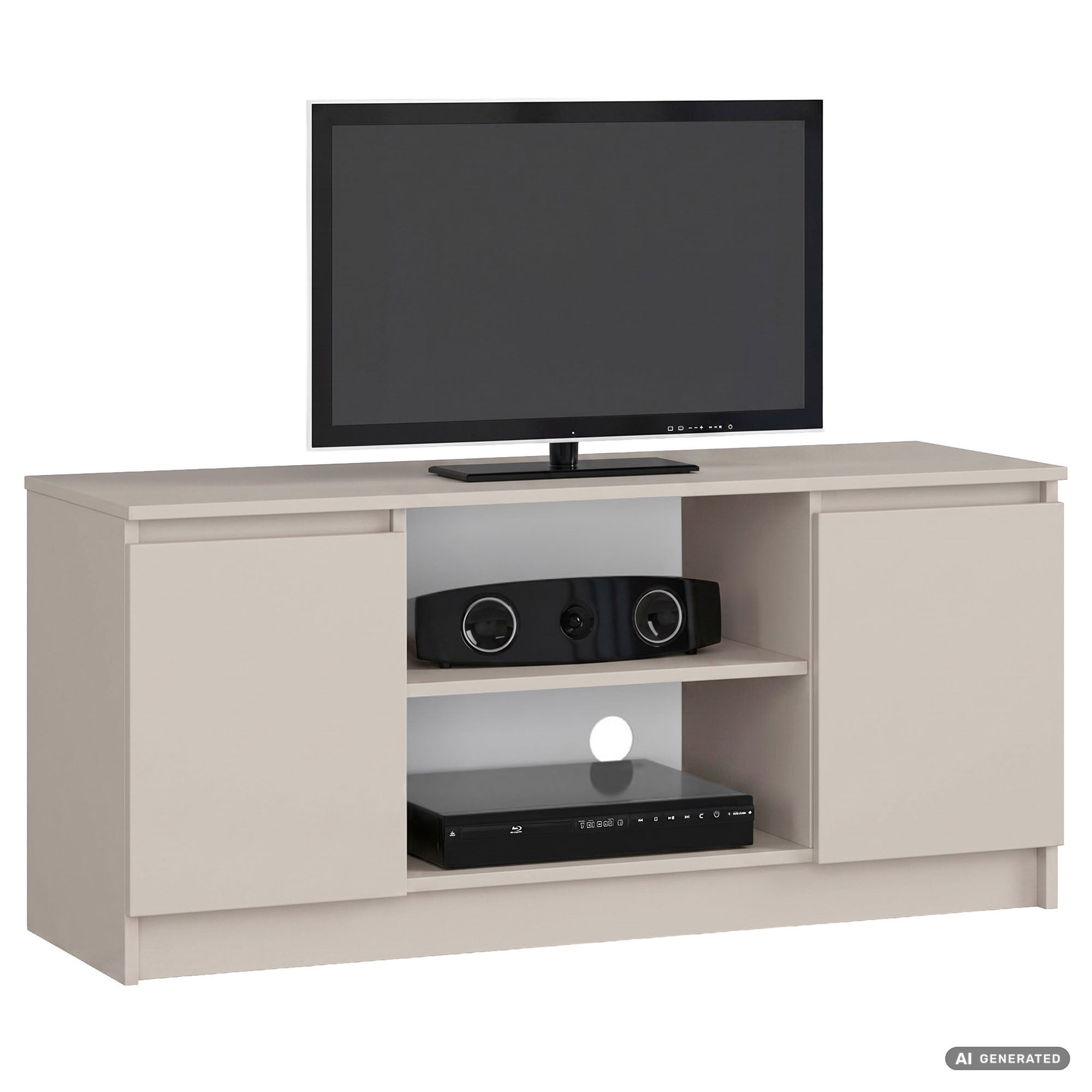 Szafka RTV Kaszmir 120 cm 2 drzwi 2 półki 120x40x55 cm