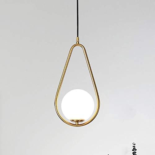 Miedziany żyrandol z pojedynczą głowicą, nowoczesny, minimalistyczny design, oświetlenie alejek hotelowych w restauracji