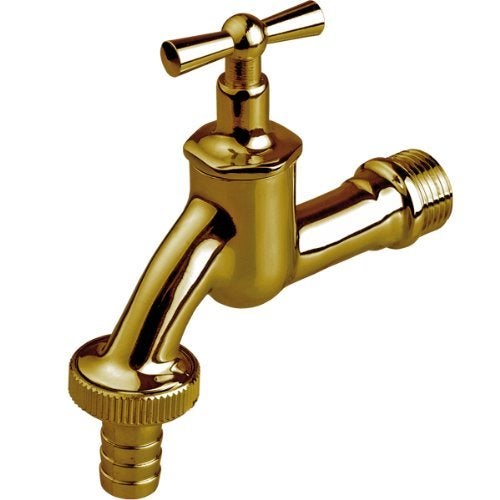 Zawór czerpalny kran ogrodowy mosiężny polerowany 1/2” polerowany