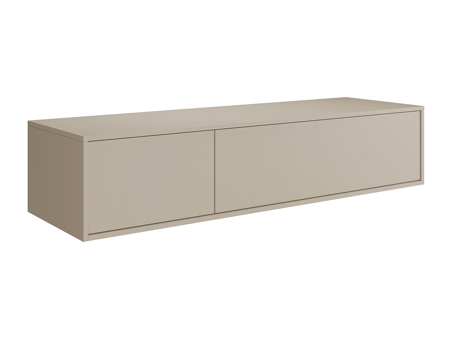 Szafka łazienkowa wisząca - Kolor beżowy - L150 cm - ISAURE II