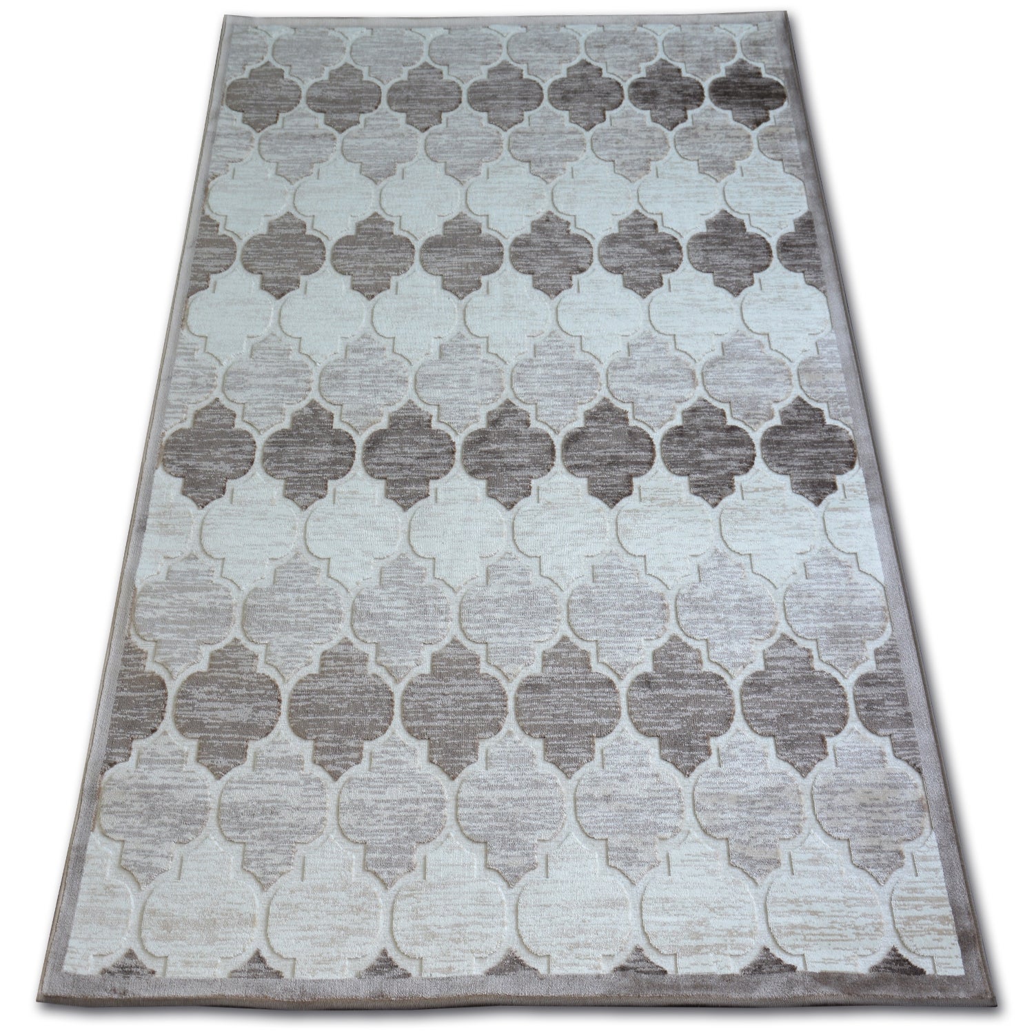 Dywan AKRYL YAZZ 3766 D.Beige/Brown Koniczyna Marokańska Trellis 200x290 cm