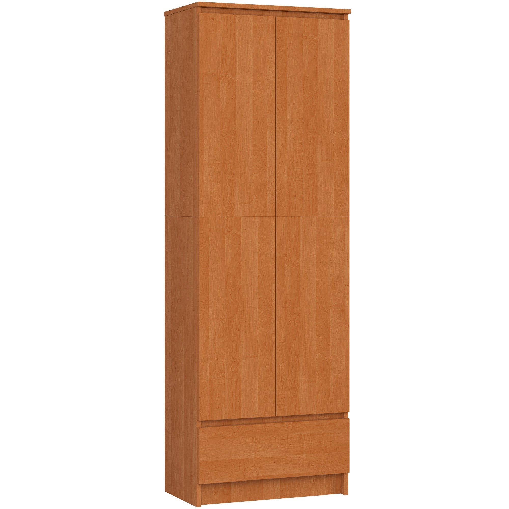 Regał AKORD R60 Olcha 60 cm 2 drzwi 1 szuflada kolor Olcha mat 4 półki 60x35x180 cm