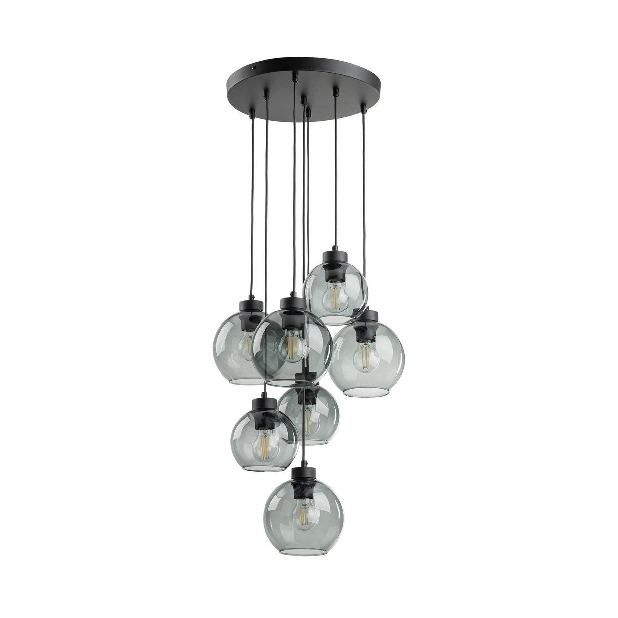 CUBUS GRAPHITE LAMPA WISZĄCA 7 KOŁO