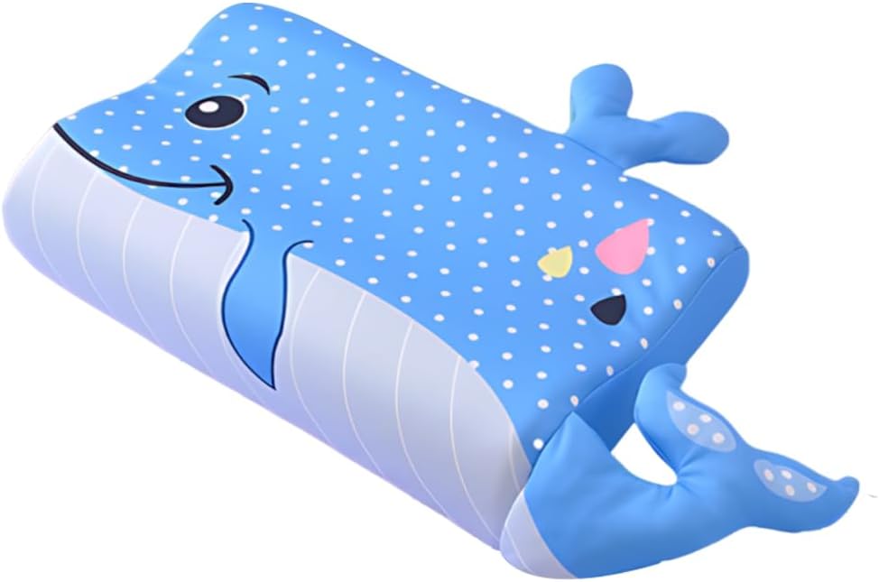 Poduszka z pianki memory dla dzieci, ergonomiczna poduszka dla dzieci, 45 * 27 * 6 cm, ergonomiczna, miękka poduszka z poszewką, zapewniająca komfor