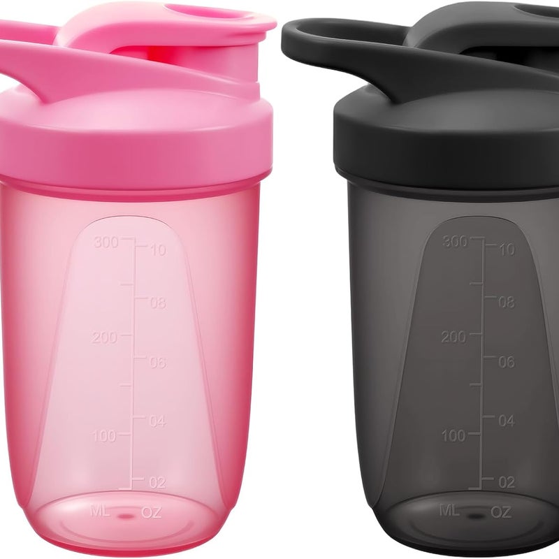 Shaker do koktajli proteinowych, 2 szt., 400 ml, Premium Wave Shaker do koktajli uzupełniających, butelka do shakera do jednorodnego mieszania i łat