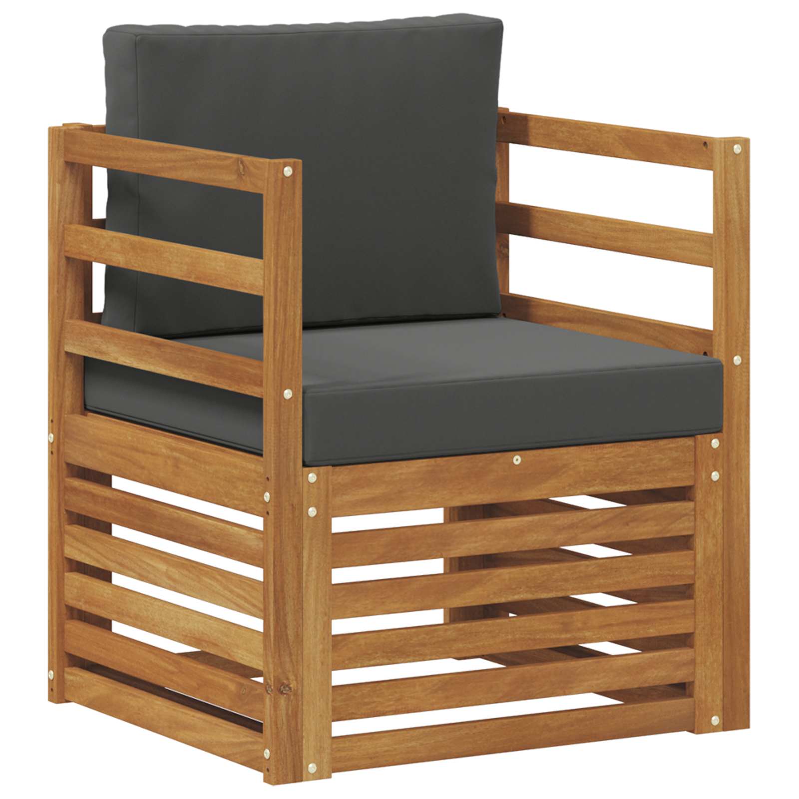 Sofa na zewnątrz Lite drewno akacjowe i poliester naturalny