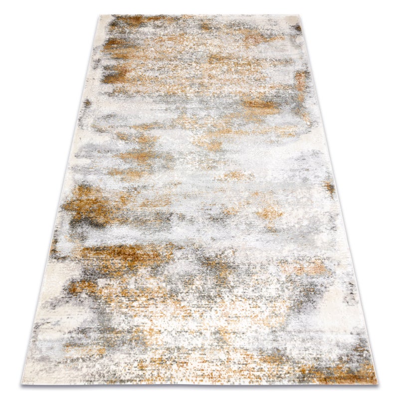 Dywan AKRYL ELITRA 8105 Abstrakcja przecierany kość słoniowa / pomarańcz 240x350 cm