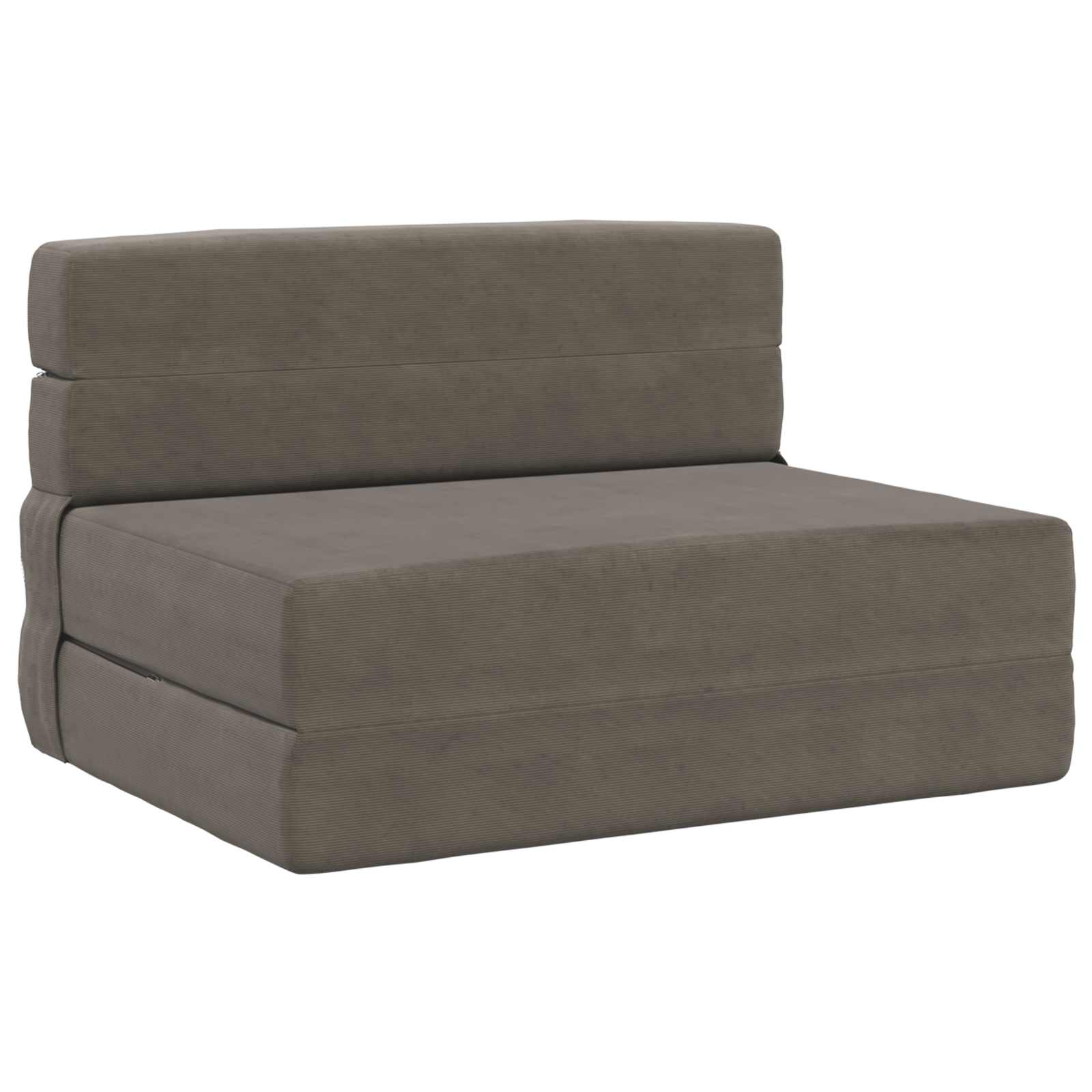 Składana Sofa Łóżko jasnoszary 70 x 72 x 60 cm tkanina