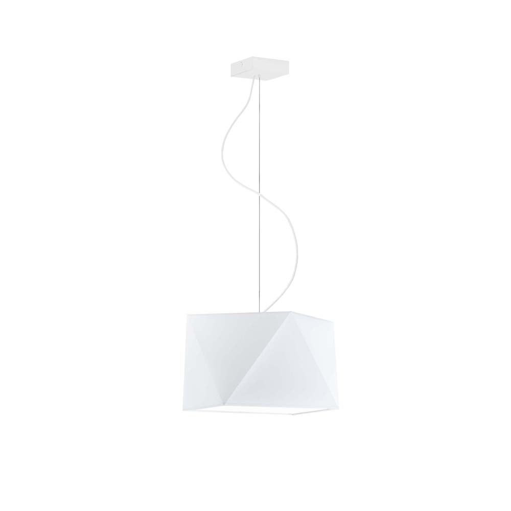 Lampa wisząca zwis żyrandol sufitowa z abażurem diament BURNE Z1