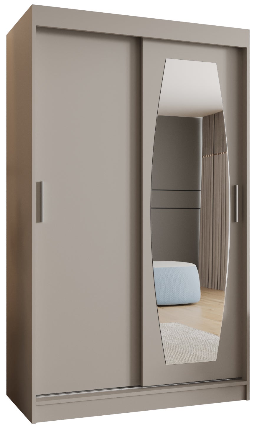 Szafa przesuwna garderoba ROSSA 120 x 62 x 200 cm Kaszmir